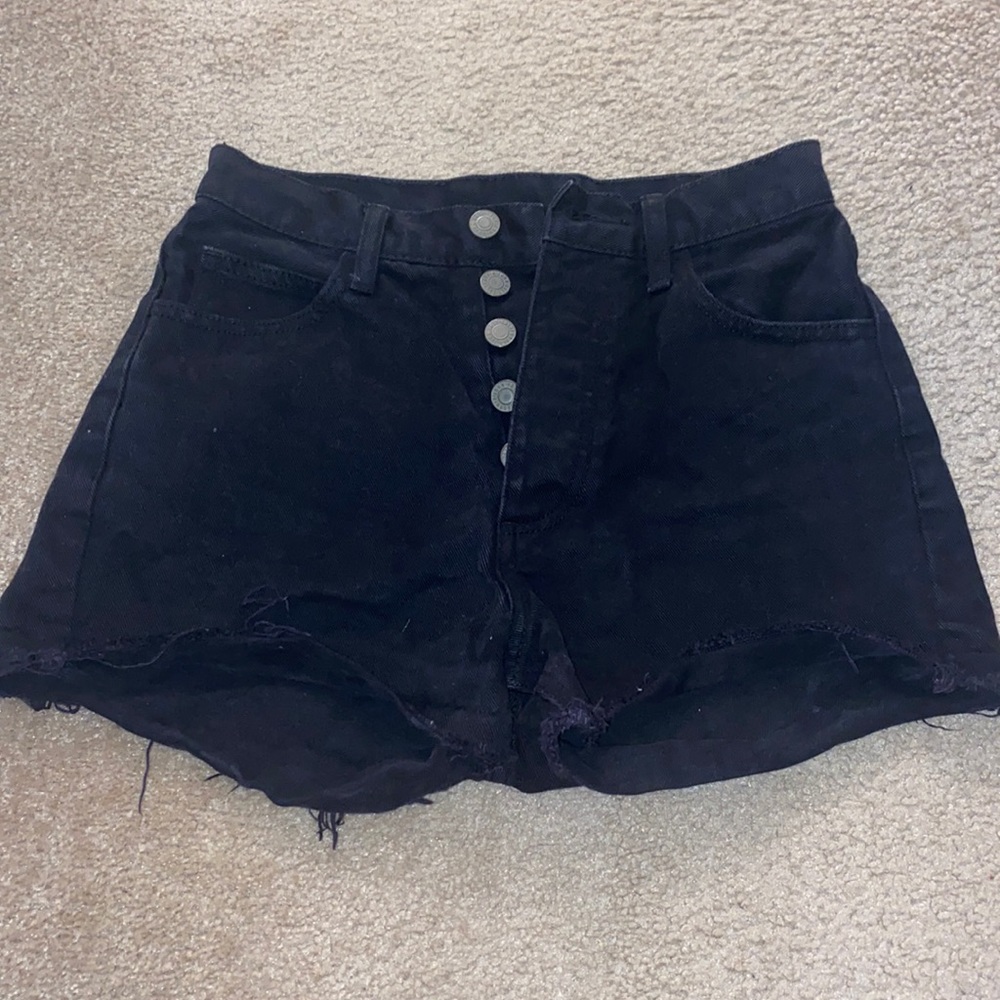 Brandy Melville John Galt Black high rise shorts size small